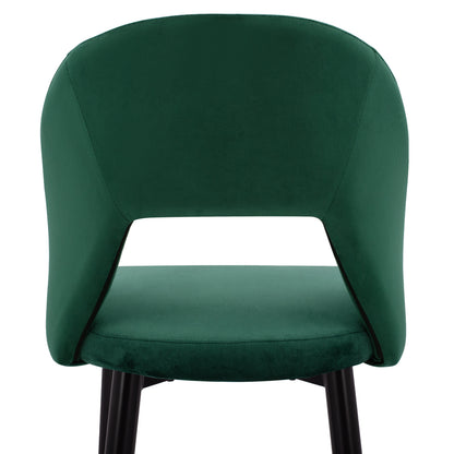 Bar Stool Harper Hm8526.03 Velvet Cypress Green With Metallic Frame 50x51x111cm