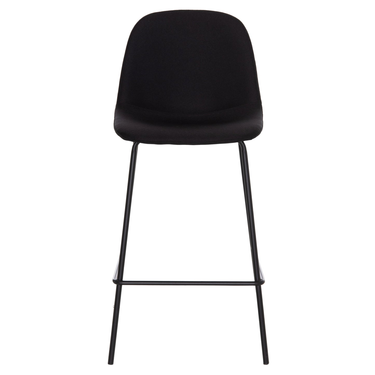 Bar Stool Vincent Hm9298.24 Medium Height-black Fabric-metal Legs 43x50x92.5hcm.
