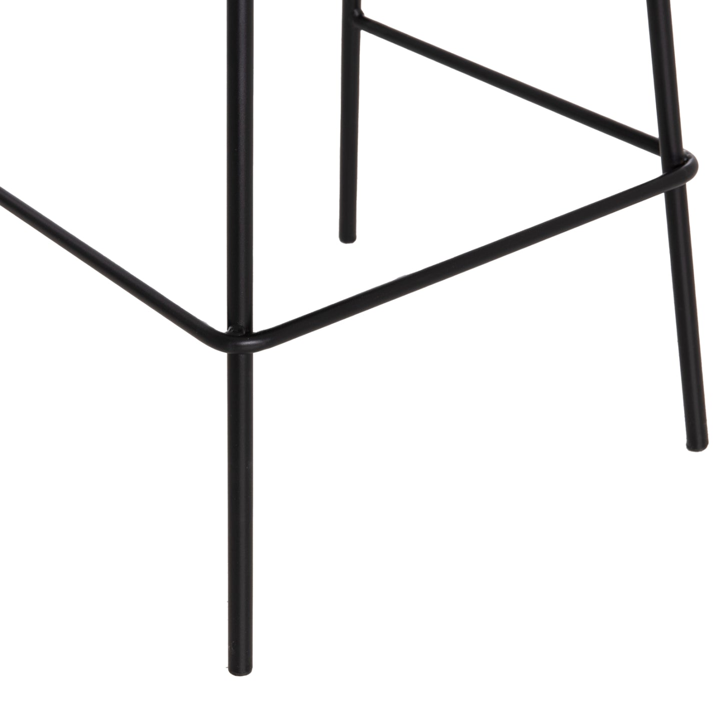 Bar Stool Vincent Hm9298.24 Medium Height-black Fabric-metal Legs 43x50x92.5hcm.