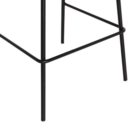Bar Stool Vincent Hm9298.24 Medium Height-black Fabric-metal Legs 43x50x92.5hcm.