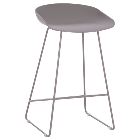 Bar Stool Hm9299.10, Grey, Medium Height, 44x44x74