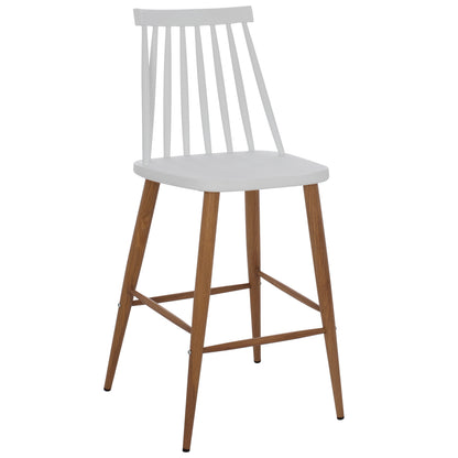 Bar Stool Hm9300.01 White Medium Height 43x45x97Η