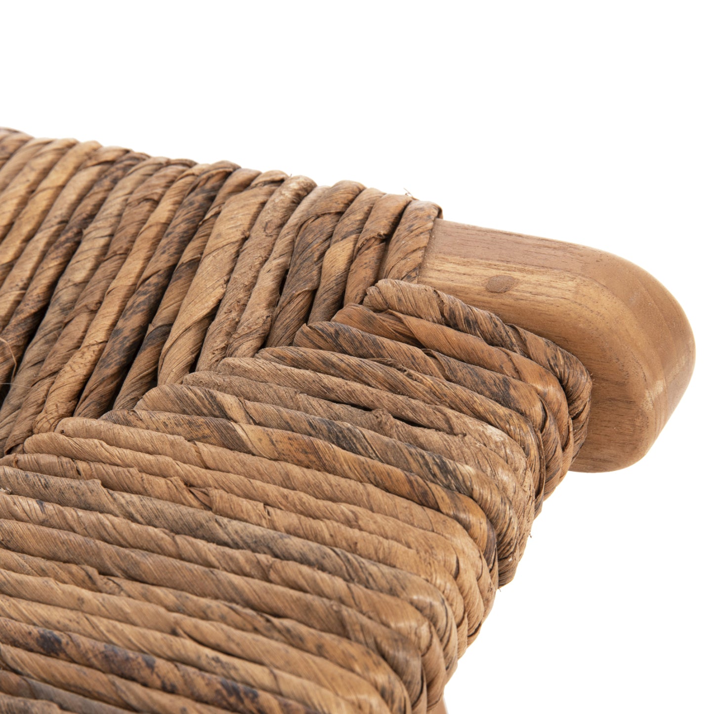 Bar Stool Walter Hm9841 Teak Wood In Natural-rush Matt 46x55x105hcm.