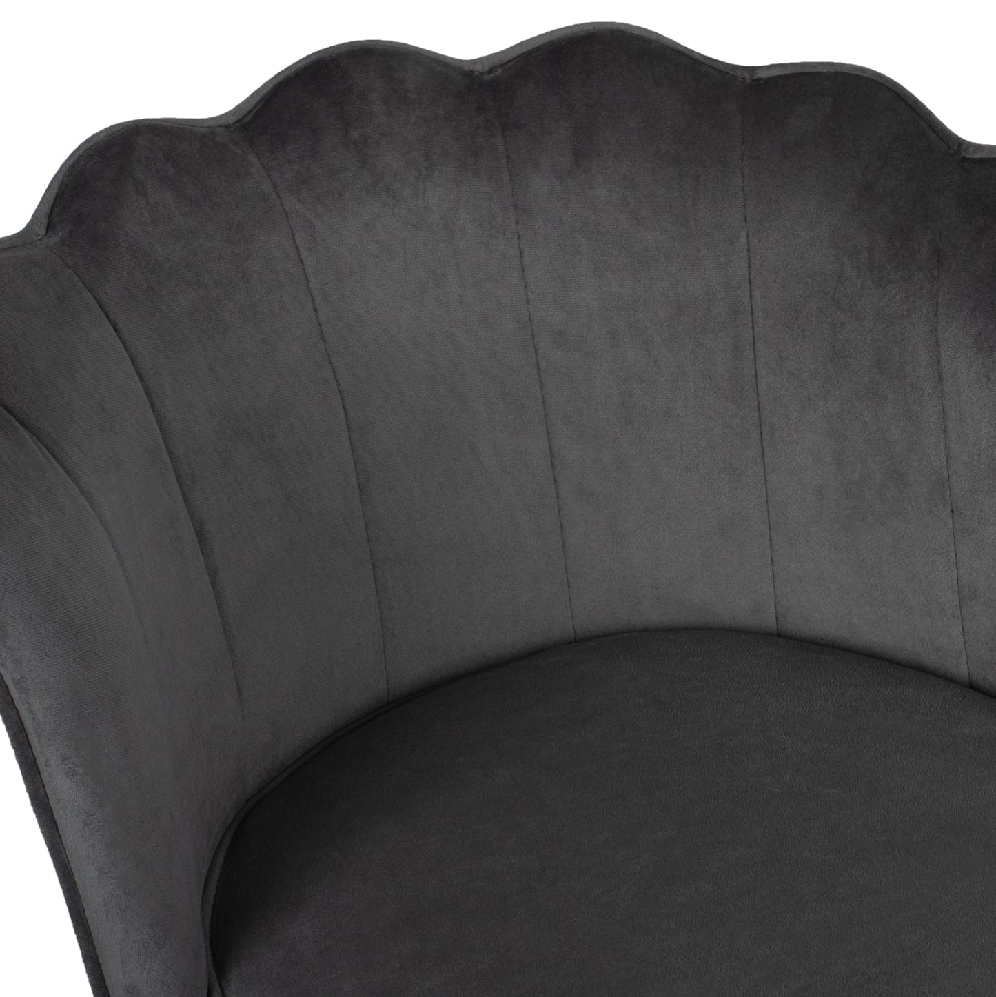 Bar Stool Vesna Hm8736.01 Grey Velvet Metal Frame In Black 50x50x90hcm.