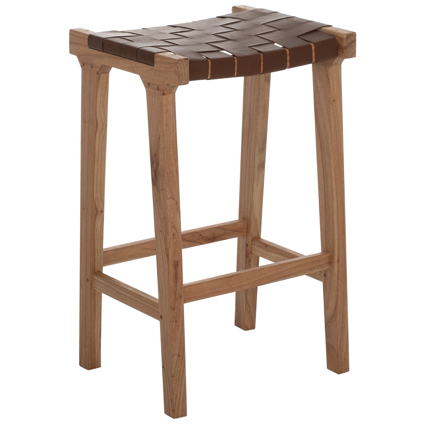 Bar Stool Hm99382.01 Solid Teak Natural 40x35x65h