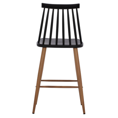 Bar Stool Hm9300.02 Black Natural 43x45x97Η