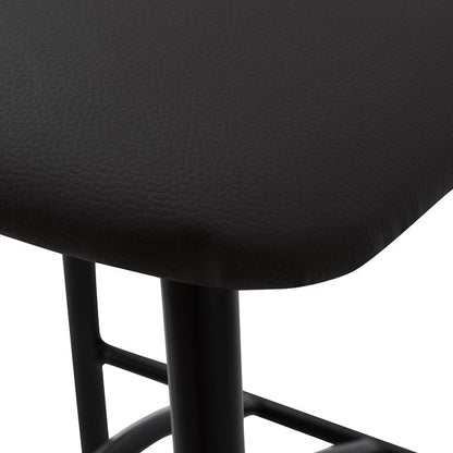 Bar Stool Black Metallic Brown Pu 40x44x114 εκ