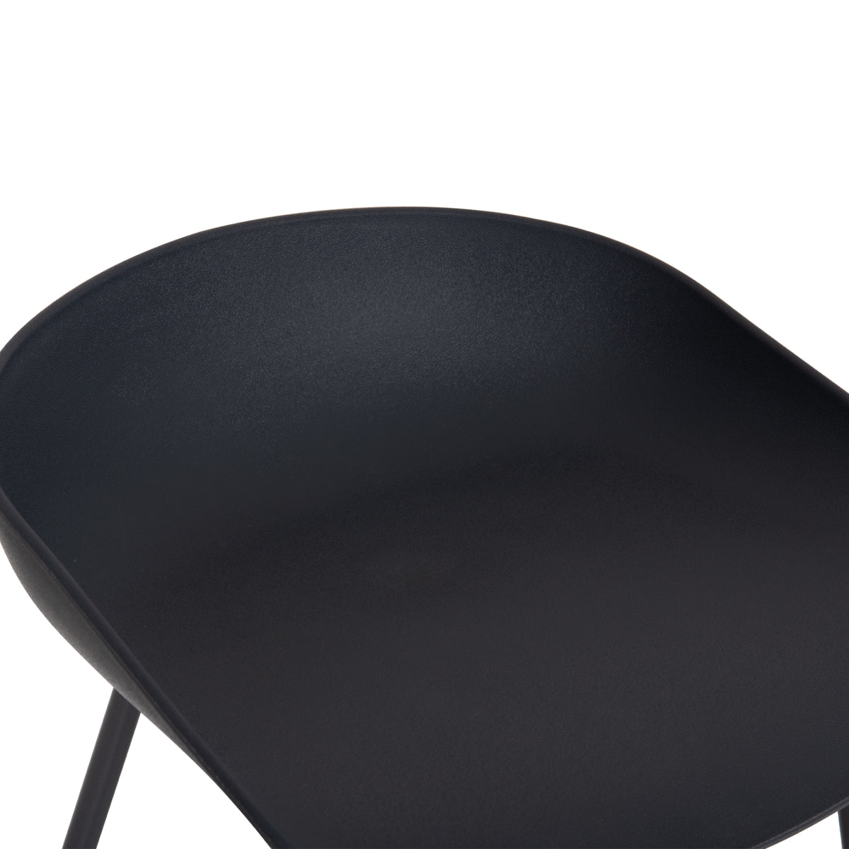 Bar Stool Med. Height Naila Hm9299.10 Metal & Polypropylene In Grey 44x44x74hcm.