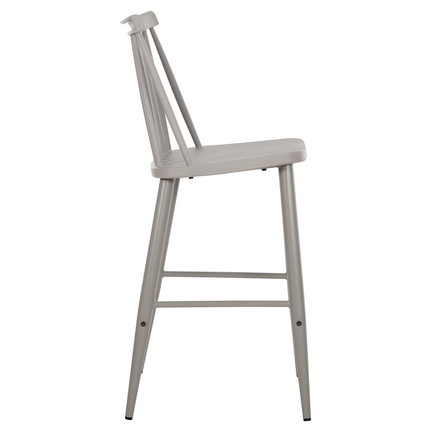 Bar Stool Medium Height Vanessa Hm9300.20 Polypropylene & Metal-grey 45,5x46x97hcm.