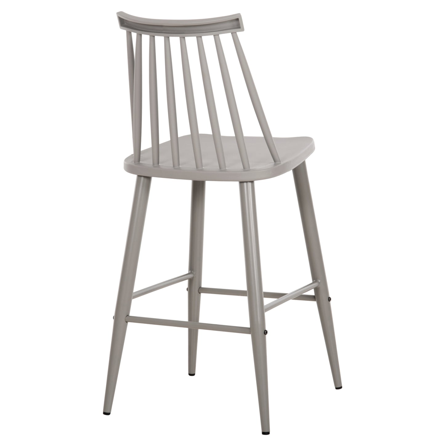 Bar Stool Medium Height Vanessa Hm9300.20 Polypropylene & Metal-grey 45,5x46x97hcm.