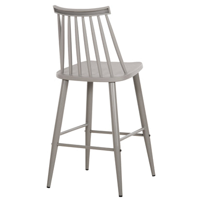 Bar Stool Medium Height Vanessa Hm9300.20 Polypropylene & Metal-grey 45,5x46x97hcm.