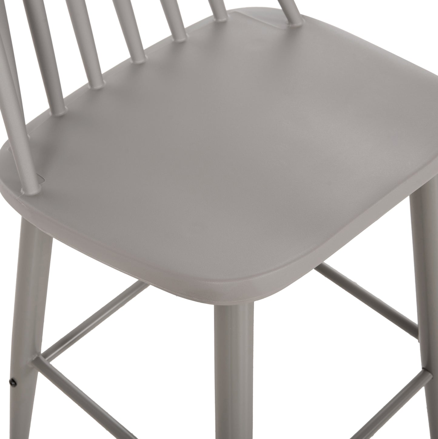 Bar Stool Medium Height Vanessa Hm9300.20 Polypropylene & Metal-grey 45,5x46x97hcm.
