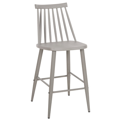 Bar Stool Medium Height Vanessa Hm9300.20 Polypropylene & Metal-grey 45,5x46x97hcm.