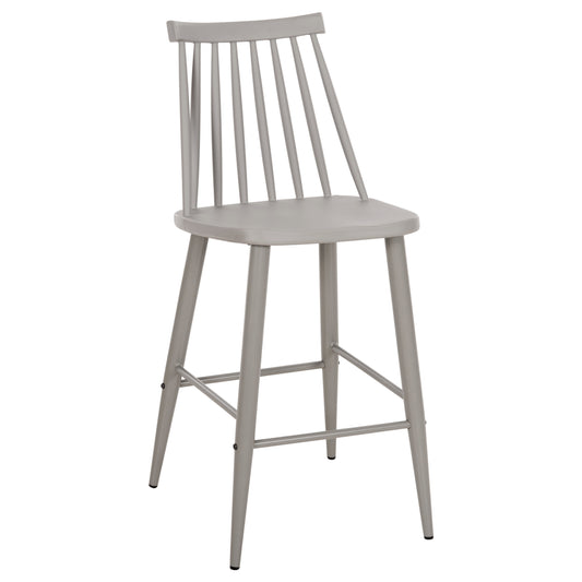 Bar Stool Medium Height Vanessa Hm9300.20 Polypropylene & Metal-grey 45,5x46x97hcm.
