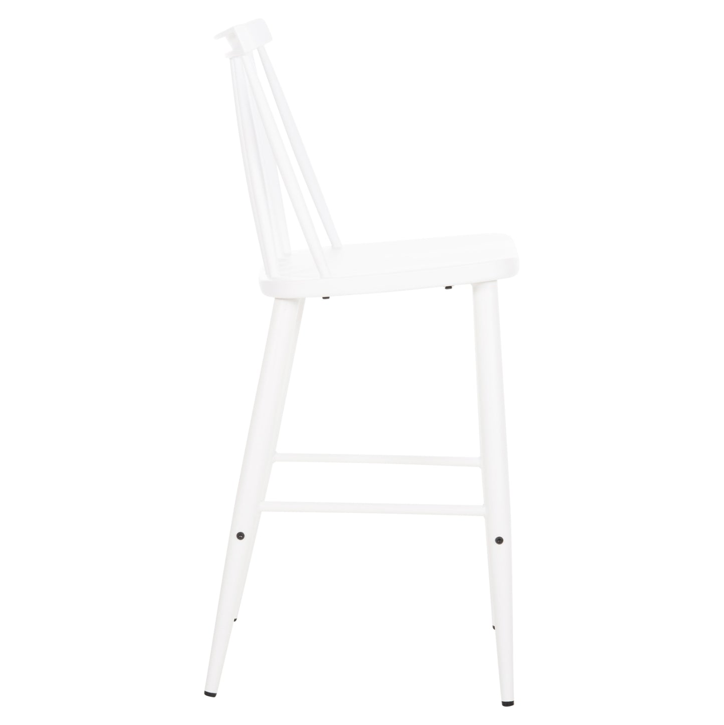 Bar Stool Medium Height Vanessa Hm9300.11 Polypropylene & Metal-white 45,5x46x97hcm.