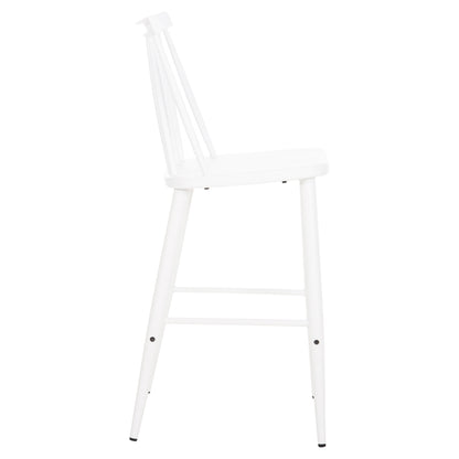 Bar Stool Medium Height Vanessa Hm9300.11 Polypropylene & Metal-white 45,5x46x97hcm.