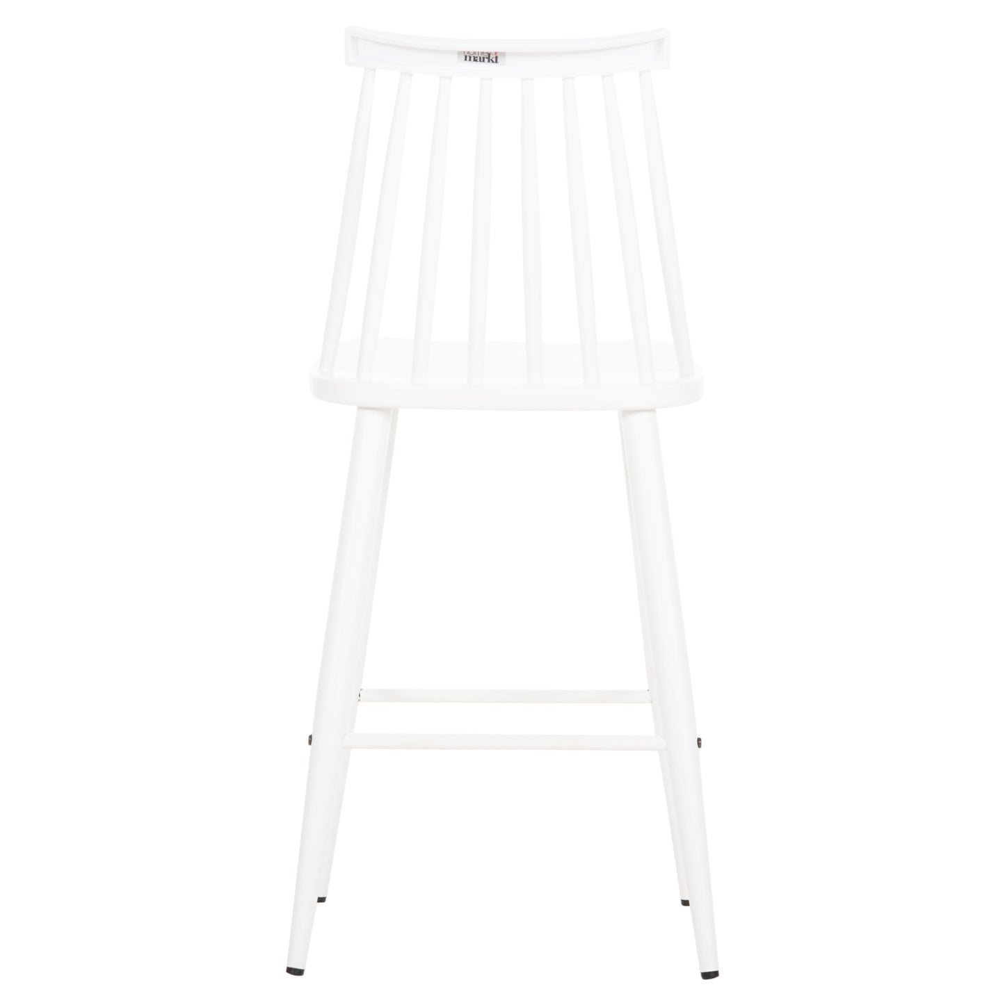 Bar Stool Medium Height Vanessa Hm9300.11 Polypropylene & Metal-white 45,5x46x97hcm.