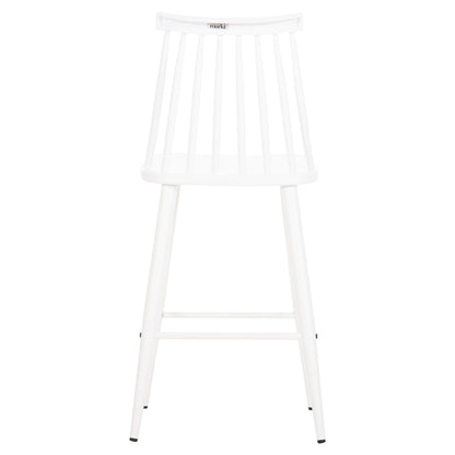 Bar Stool Medium Height Vanessa Hm9300.11 Polypropylene & Metal-white 45,5x46x97hcm.