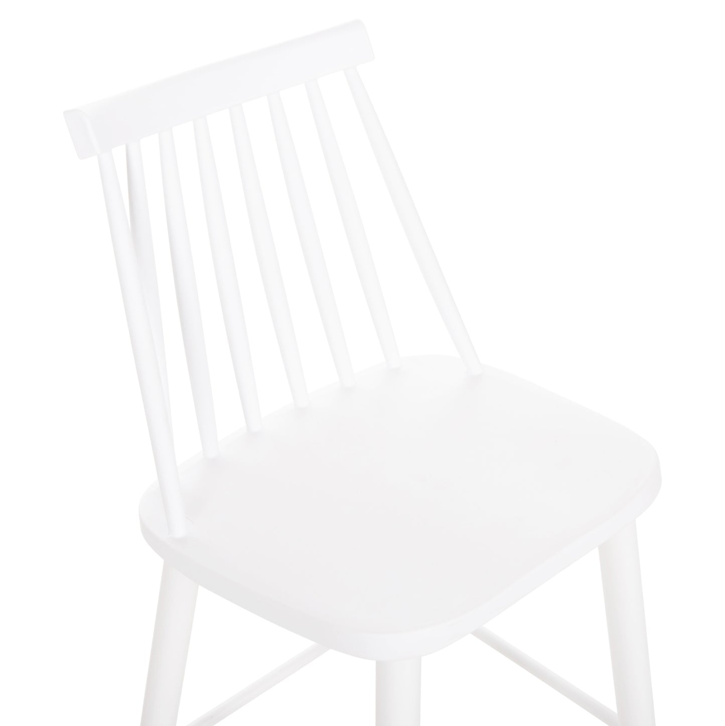 Bar Stool Medium Height Vanessa Hm9300.11 Polypropylene & Metal-white 45,5x46x97hcm.
