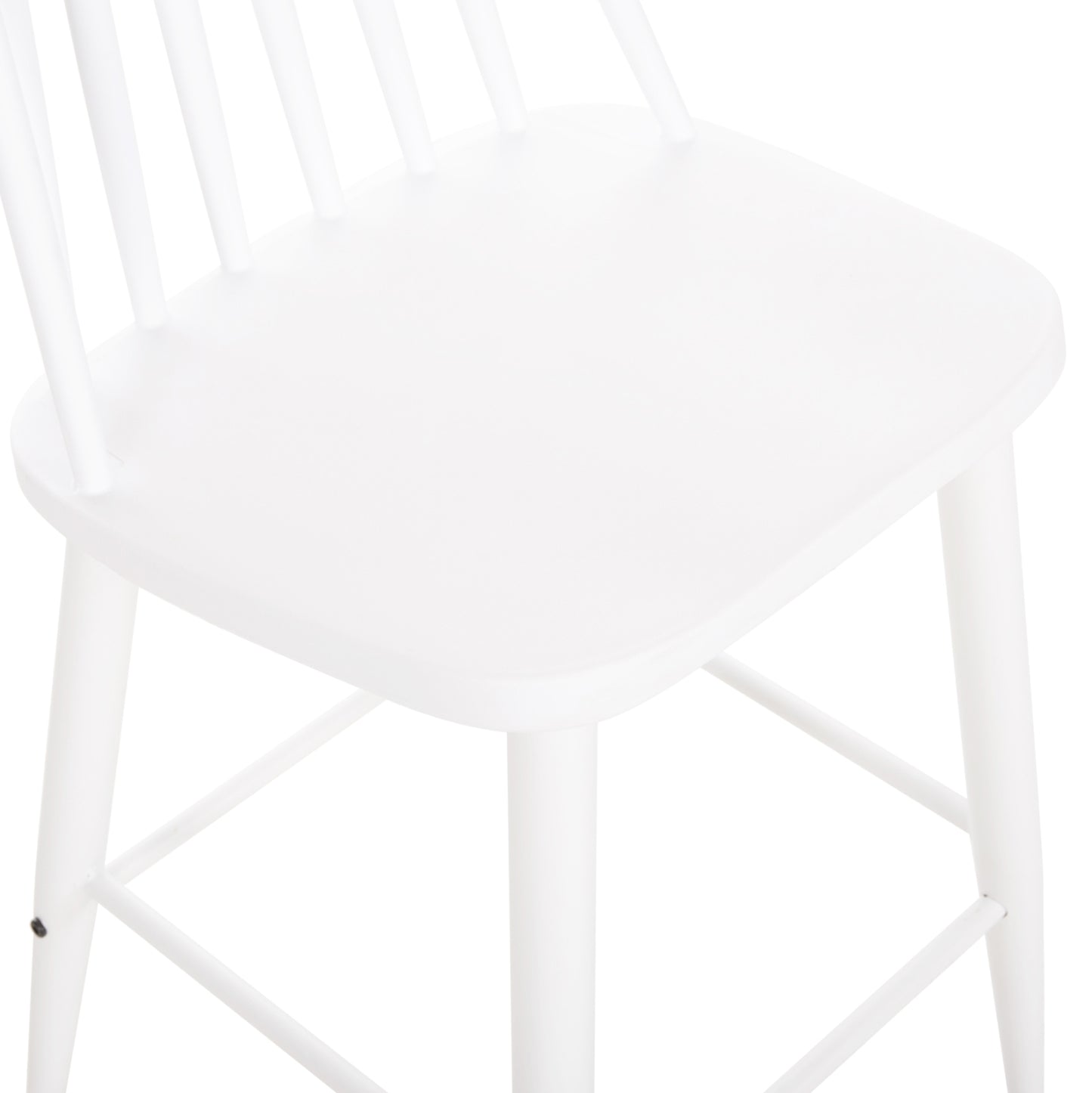 Bar Stool Medium Height Vanessa Hm9300.11 Polypropylene & Metal-white 45,5x46x97hcm.