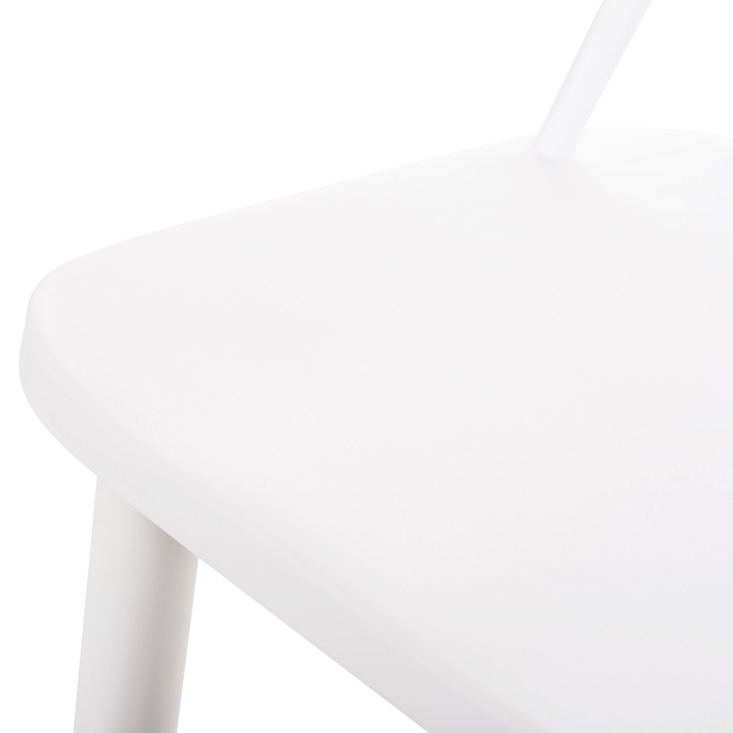 Bar Stool Medium Height Vanessa Hm9300.11 Polypropylene & Metal-white 45,5x46x97hcm.