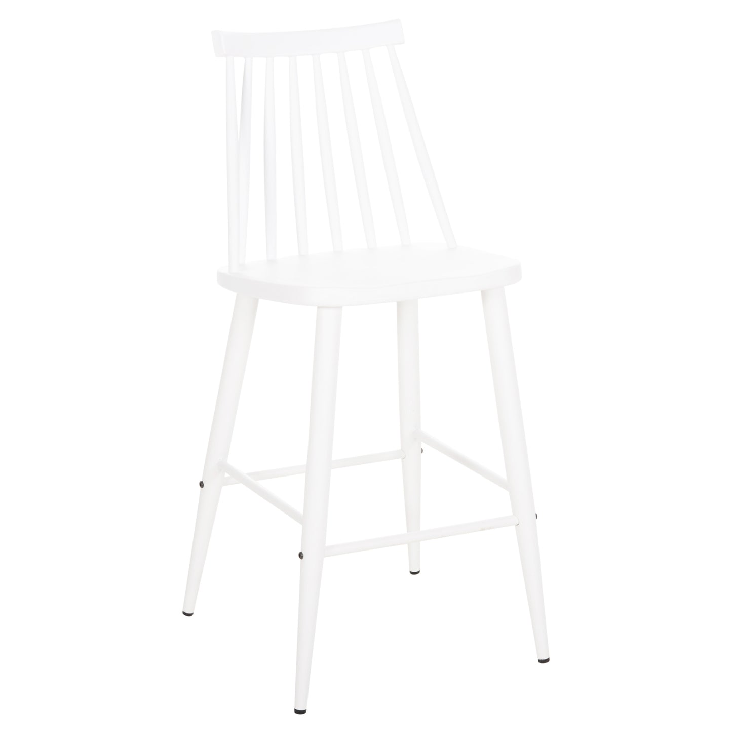 Bar Stool Medium Height Vanessa Hm9300.11 Polypropylene & Metal-white 45,5x46x97hcm.