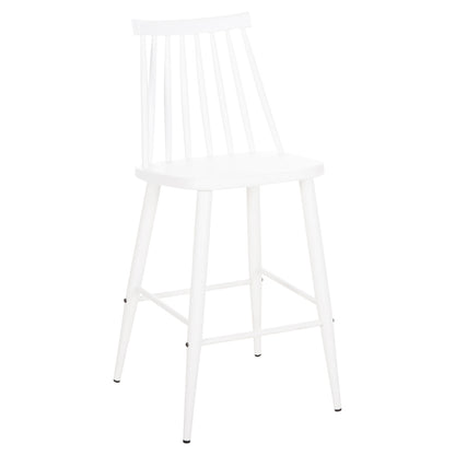 Bar Stool Medium Height Vanessa Hm9300.11 Polypropylene & Metal-white 45,5x46x97hcm.