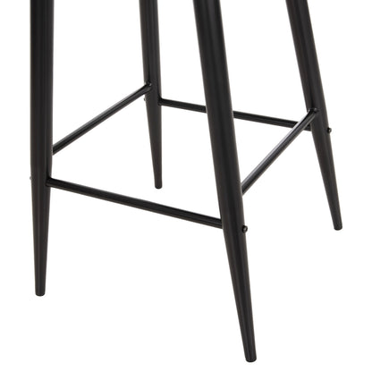 Bar Stool Medium Height Vanessa Hm9300.12 Polypropylene & Metal-black 45,5x46x97hcm.