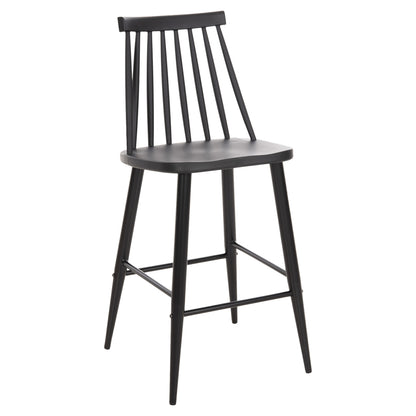 Bar Stool Medium Height Vanessa Hm9300.12 Polypropylene & Metal-black 45,5x46x97hcm.