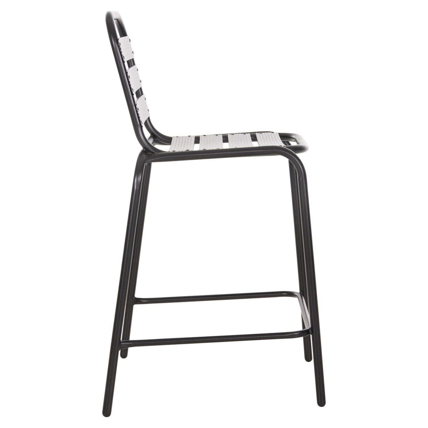 Bar Stool Medium Height Laura Hm6065.03 Metal Frame And Aluminum In Black 58.5x58x104h Cm.