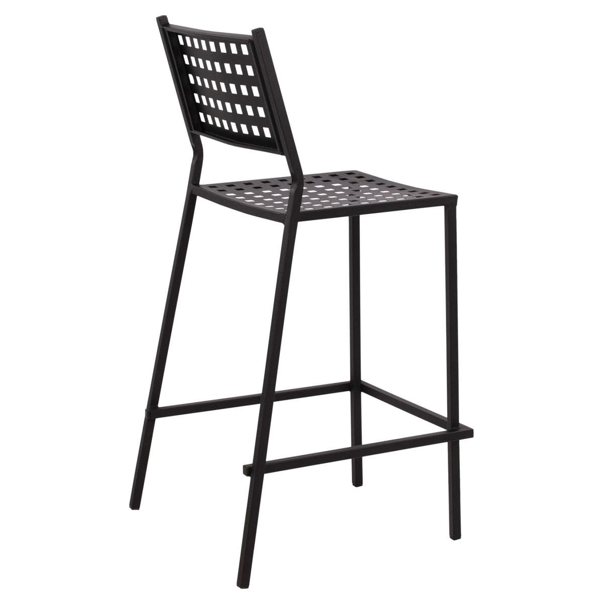 Stool Bar Olympias Metallic Hm5528.01 Black Color 47x58x111cm
