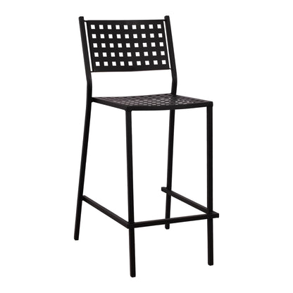 Stool Bar Olympias Metallic Hm5528.01 Black Color 47x58x111cm