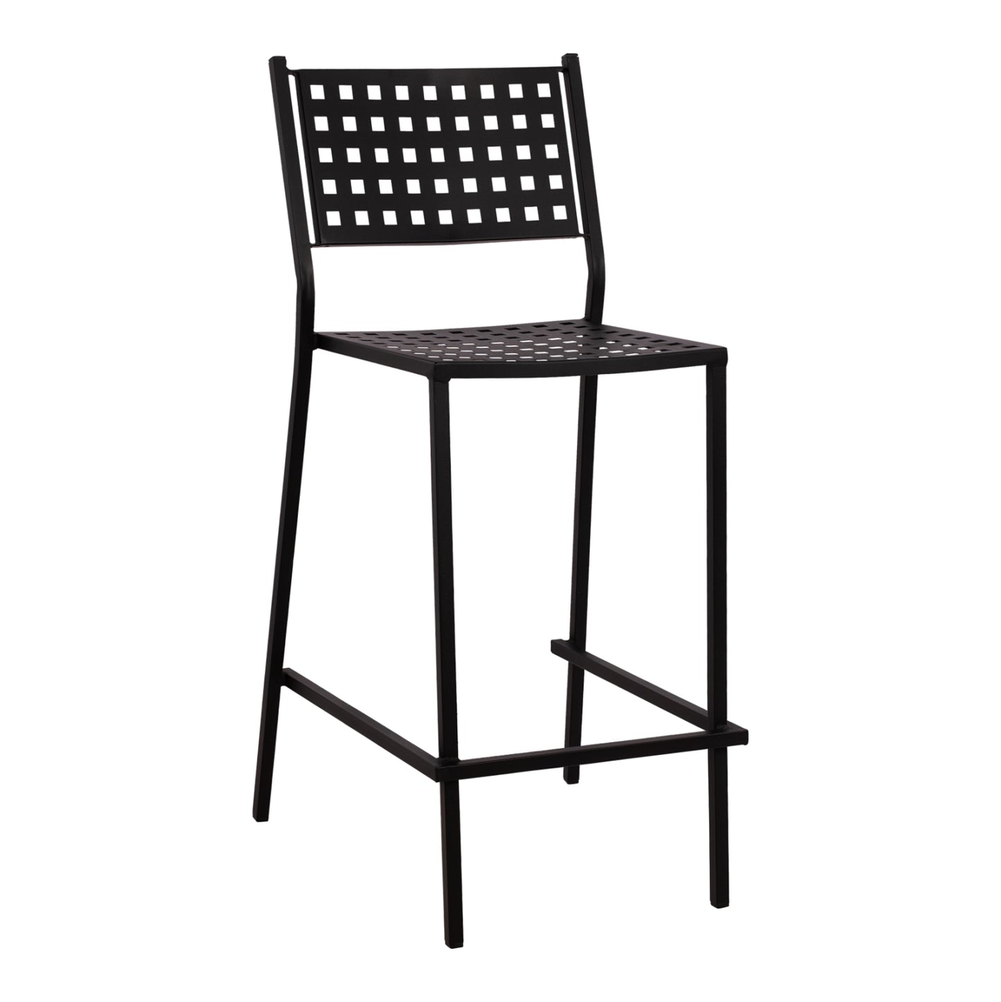 Stool Bar Olympias Metallic Hm5528.01 Black Color 47x58x111cm
