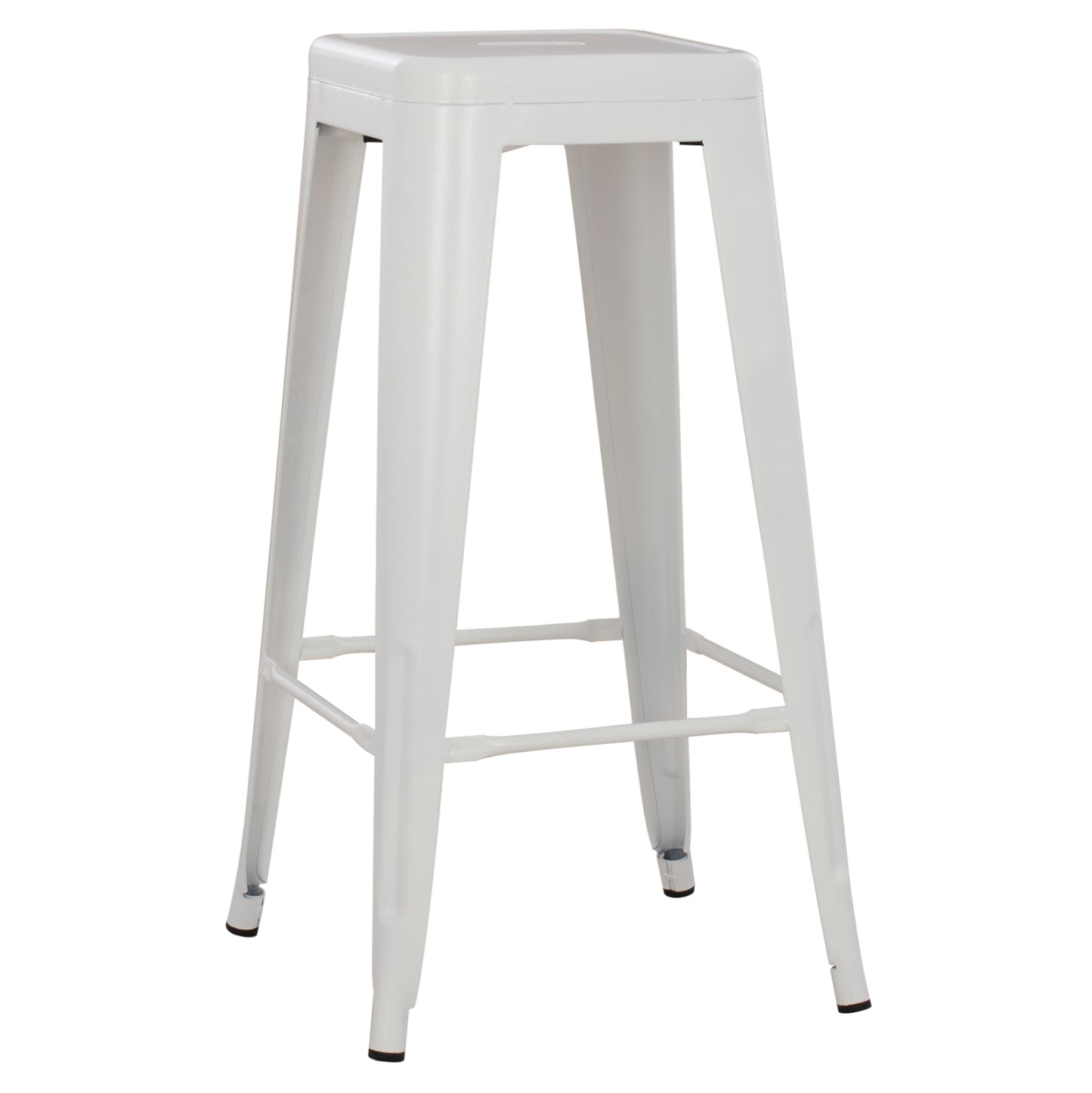 Bar Stool Melita-pro Hm8642.41 Metal In Matte White 43x43x78hcm.