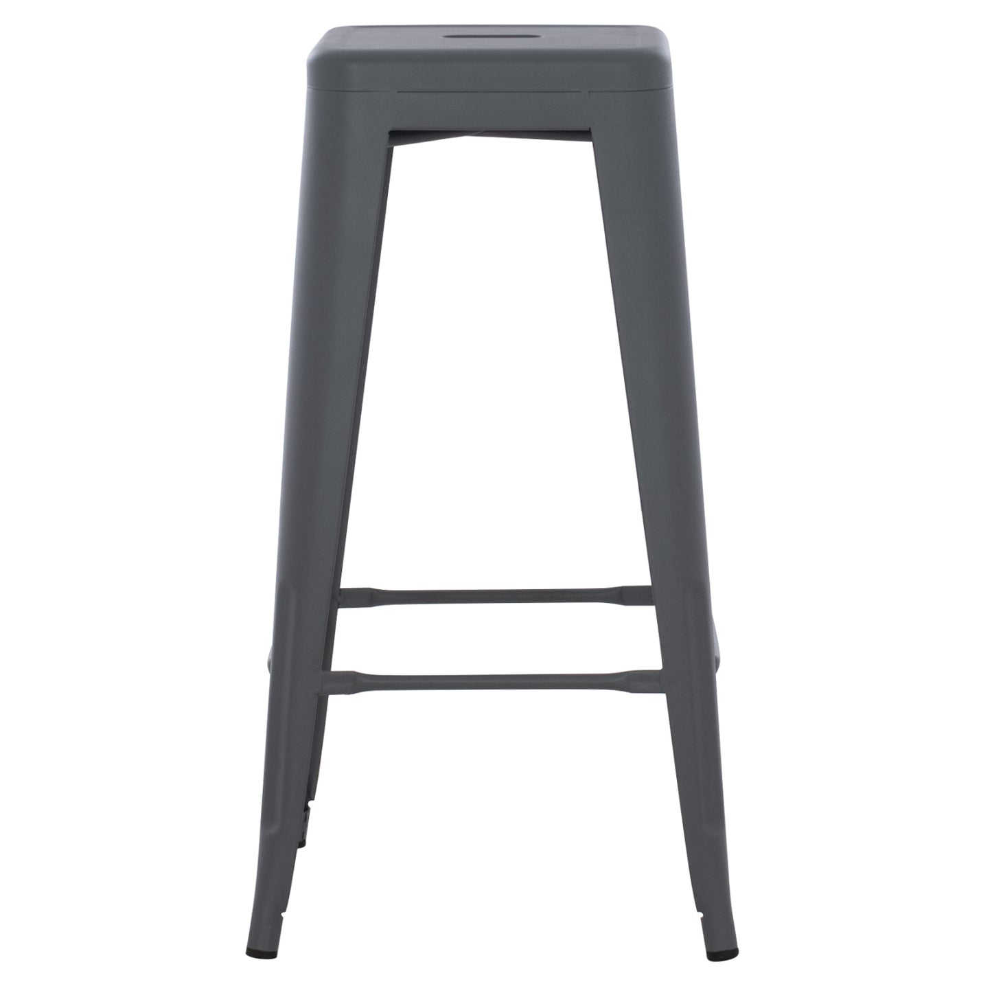 Bar Stool Melita-pro Hm8642.50 Metal In Grey 43x43x78hcm.