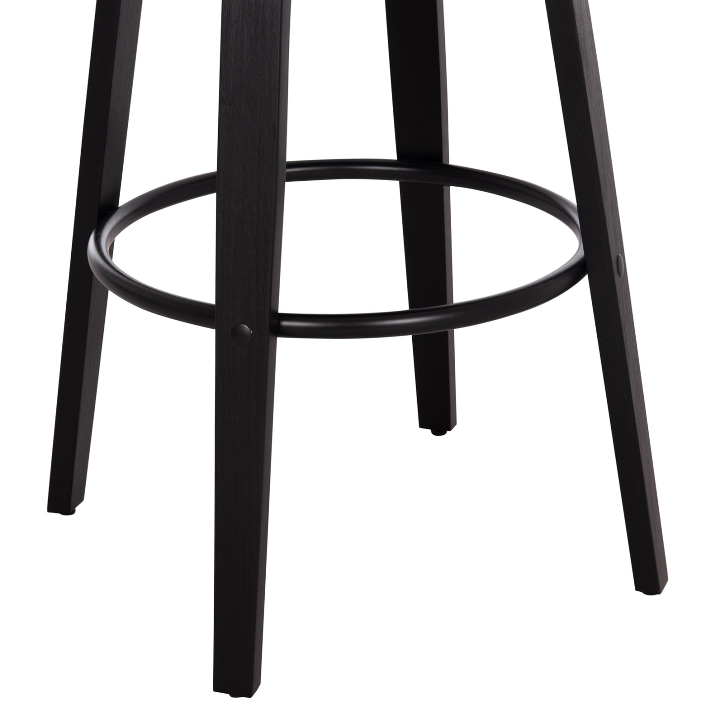 Bar Stool Swivel Becker Hm18251.02 Plywood In Black--fabric In Ecru 50x52x100hcm.