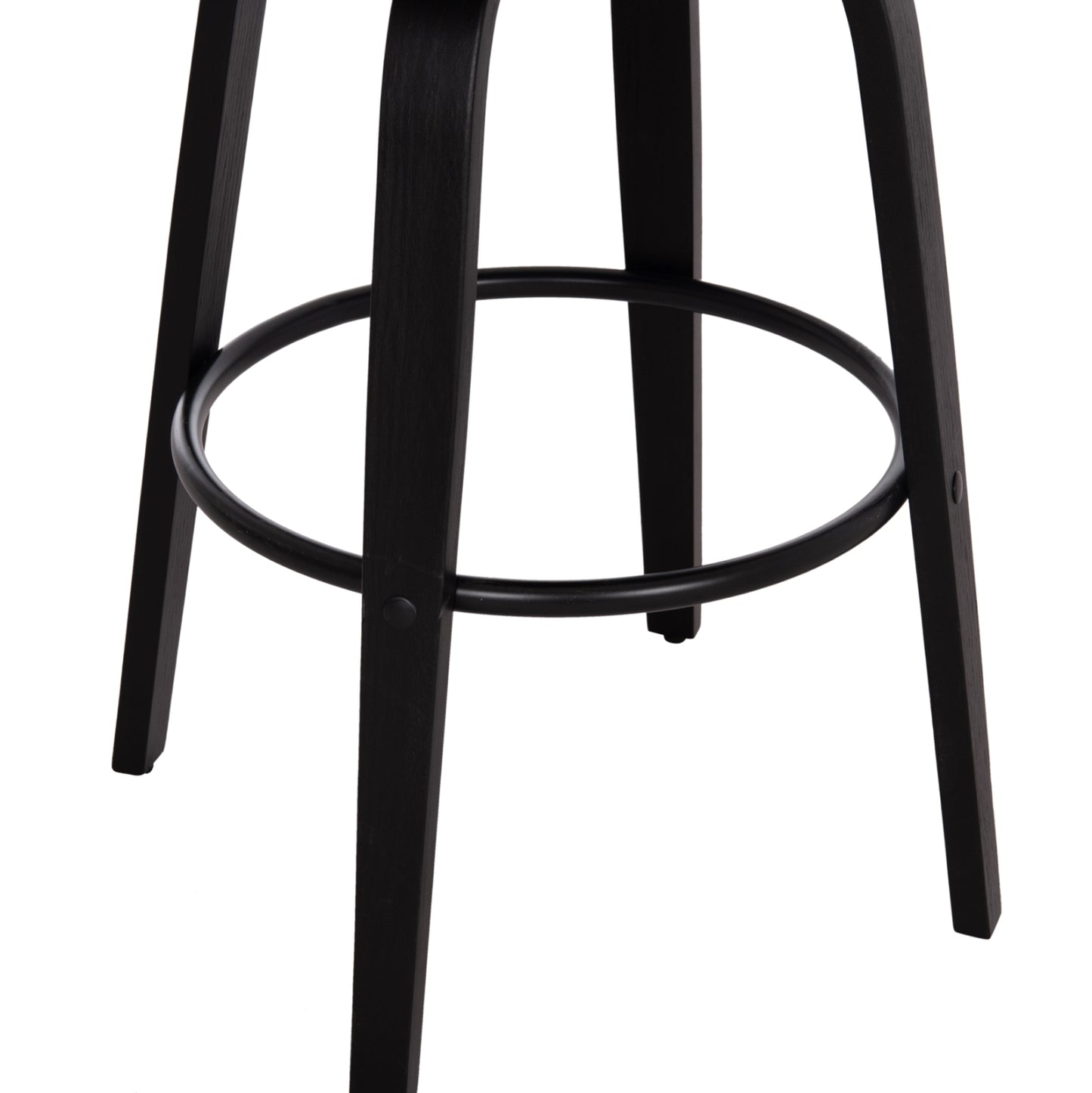Bar Stool Swivel Becker Hm18251.03 Plywood In Black--fabric In Brown 50x52x100hcm.