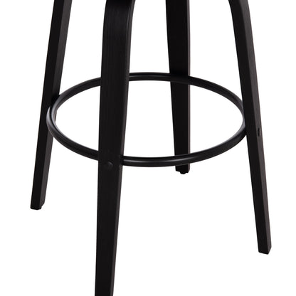 Bar Stool Swivel Becker Hm18251.03 Plywood In Black--fabric In Brown 50x52x100hcm.