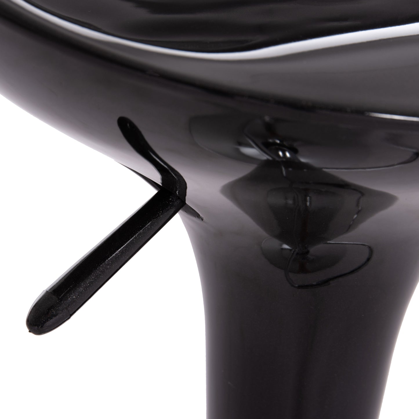 Bar Stool Swivel Daisy Hm200.21 Abs In Black--suspension 44x38x85hcm.