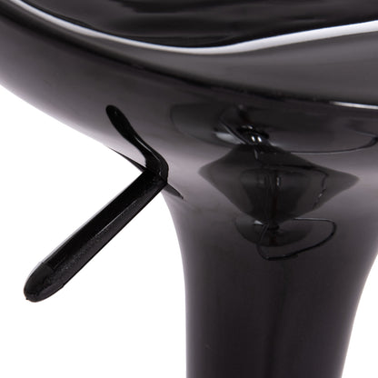 Bar Stool Swivel Daisy Hm200.21 Abs In Black--suspension 44x38x85hcm.