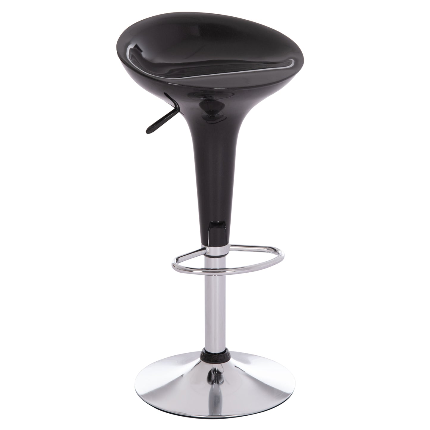 Bar Stool Swivel Daisy Hm200.21 Abs In Black--suspension 44x38x85hcm.