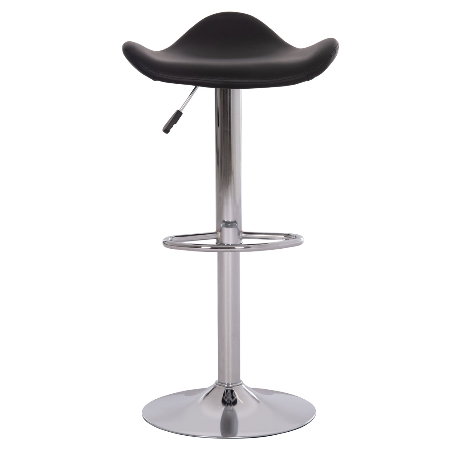 Bar Stool Swivel Ganna Hm201.21 With Suspension-black Pu 44x42x87hcm.