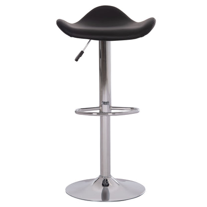 Bar Stool Swivel Ganna Hm201.21 With Suspension-black Pu 44x42x87hcm.