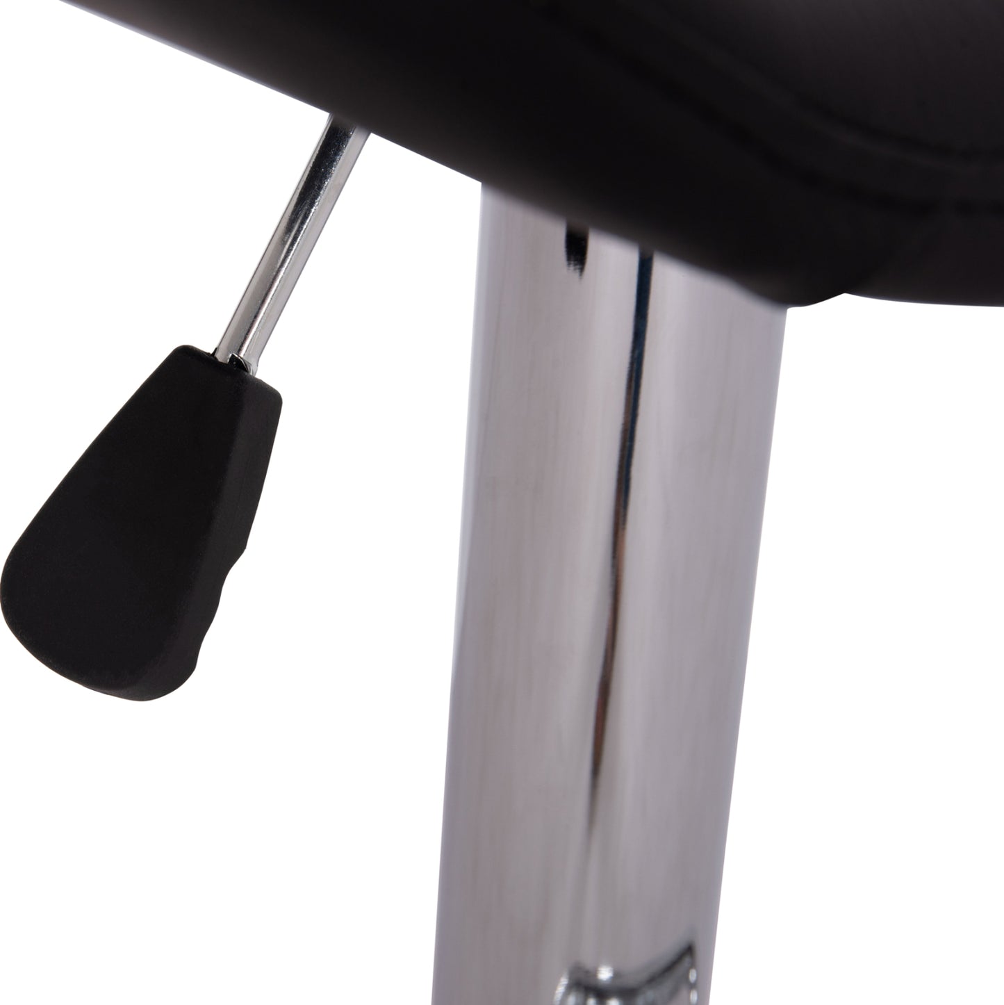 Bar Stool Swivel Ganna Hm201.21 With Suspension-black Pu 44x42x87hcm.