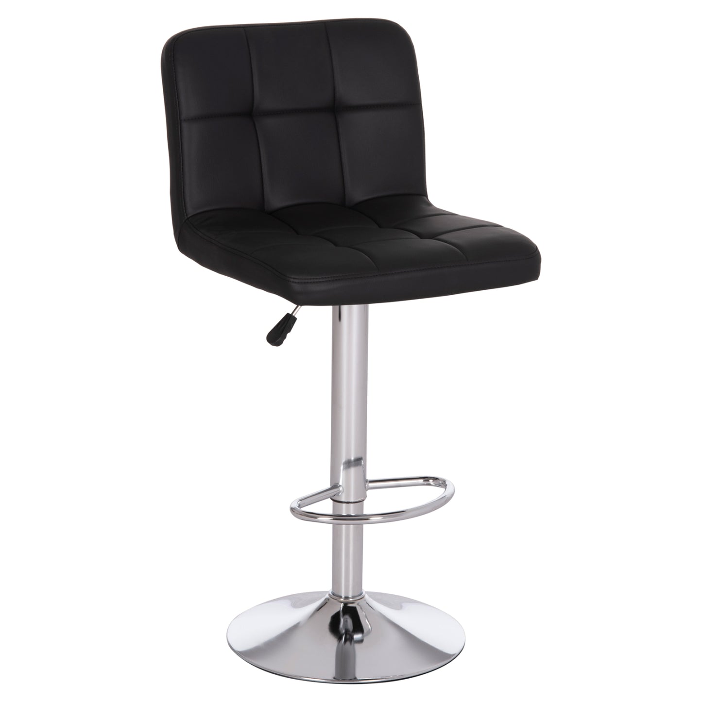 Bar Stool Swiveling Diana Hm202.21 Black Pu--chromed Metal 44x52x109hcm.