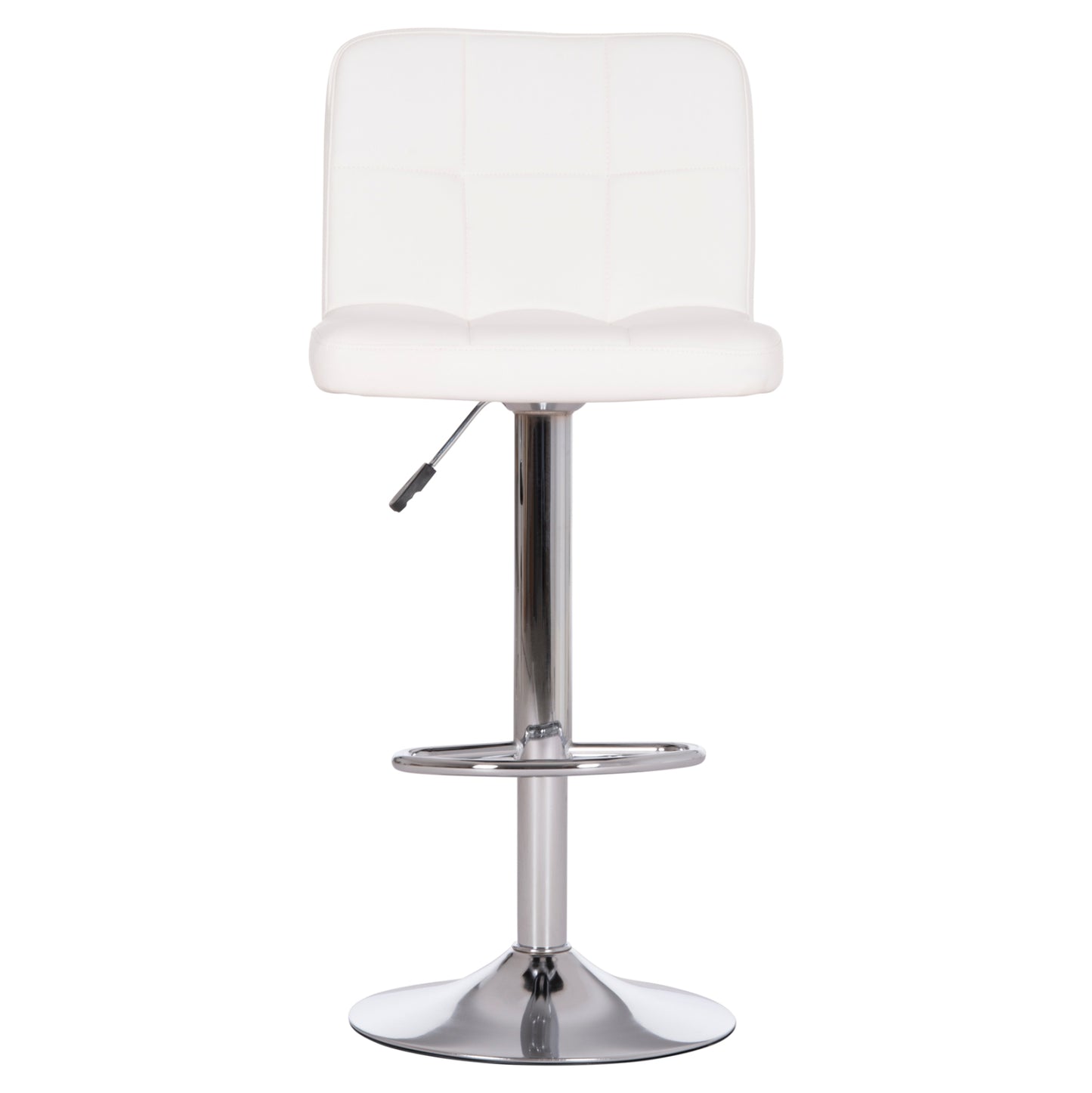 Bar Stool Swiveling Diana Hm202.22 White Pu--chromed Metal 44x52x109hcm.