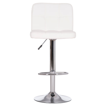 Bar Stool Swiveling Diana Hm202.22 White Pu--chromed Metal 44x52x109hcm.
