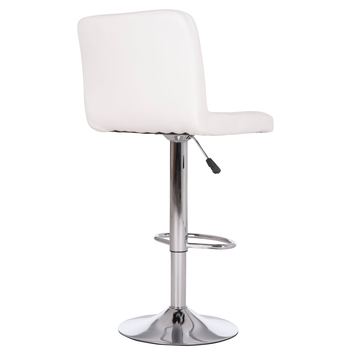 Bar Stool Swiveling Diana Hm202.22 White Pu--chromed Metal 44x52x109hcm.
