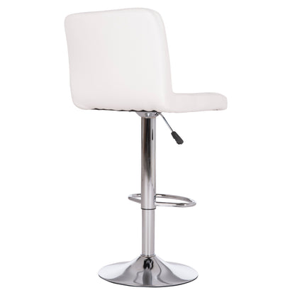Bar Stool Swiveling Diana Hm202.22 White Pu--chromed Metal 44x52x109hcm.