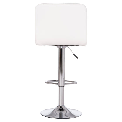 Bar Stool Swiveling Diana Hm202.22 White Pu--chromed Metal 44x52x109hcm.